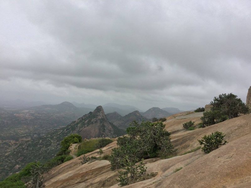 Madhugiri fort top view