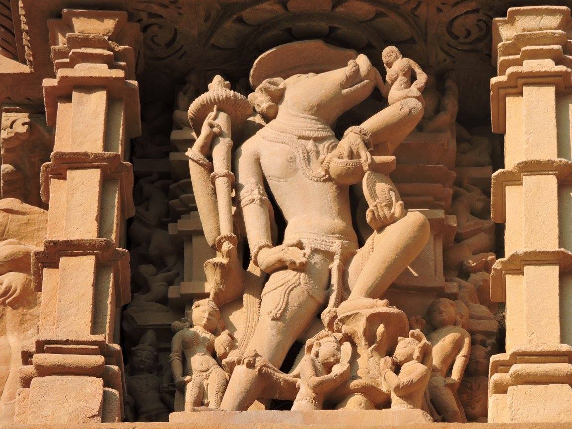 Statue of Lord Vishnu in Vraha Avatar - One of his 12 Avatars