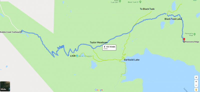 Panorama Ridge Hiking Trail map & Details
