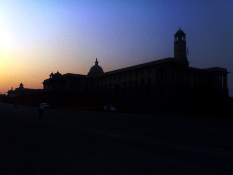 Rajpath in evening